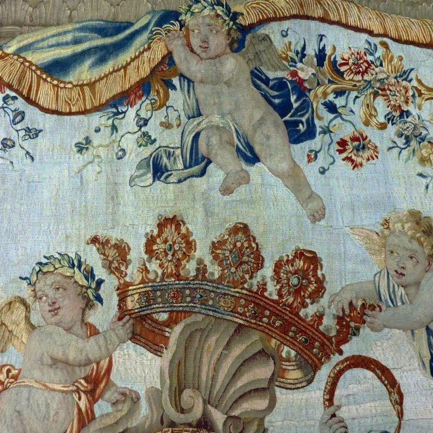 image Importante Arazzo con stemma nobiliare